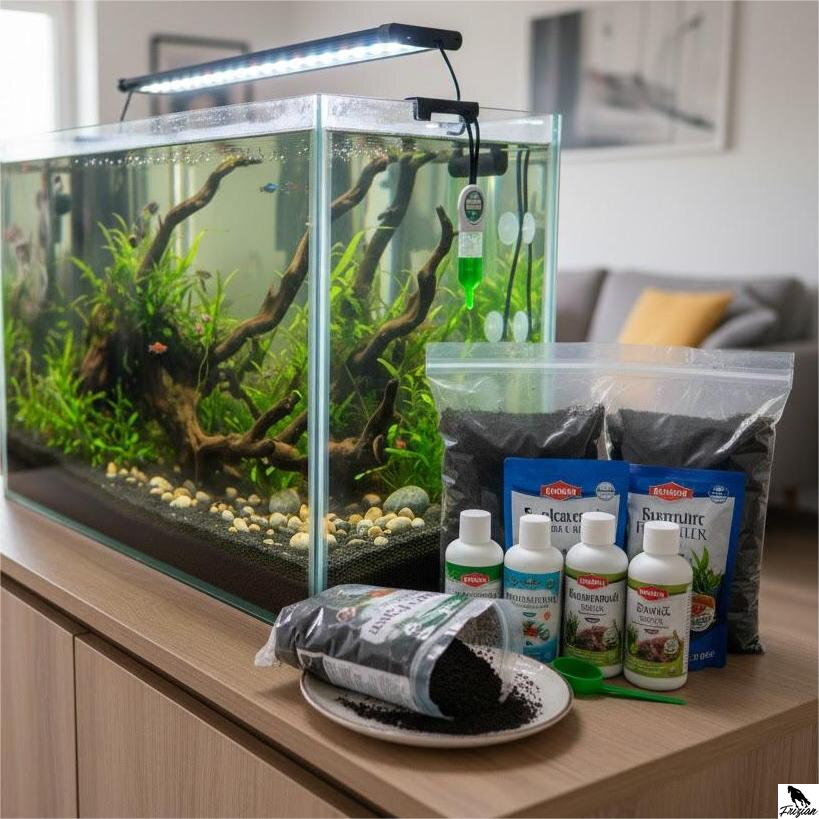 Substráty a hnojivá do akvária