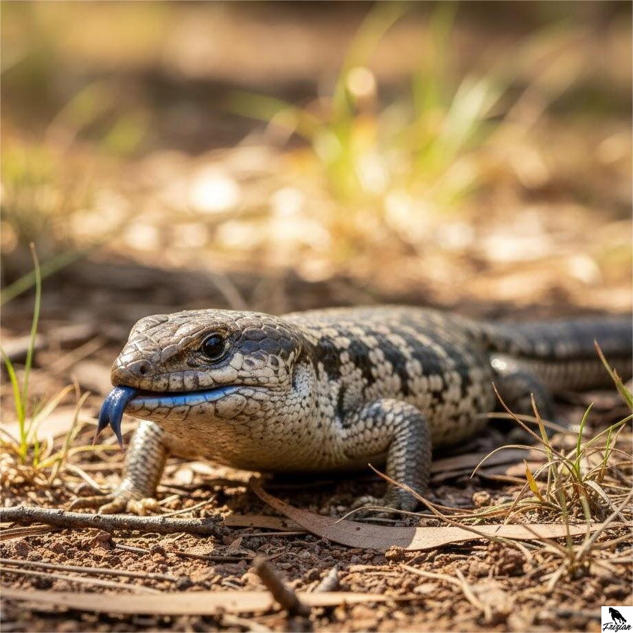 Scink utnutý / modrojazyčný (Tiliqua scincoides)