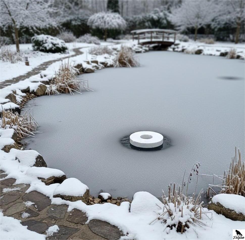 Zazimovanie záhradného jazierka