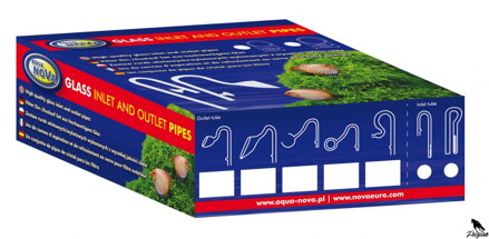 Súprava sklenených filtračných rúrok na výstup a vstup 12/16 mm