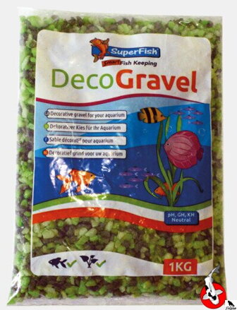 DECO GRAVEL MIX ZELENÁ 1KG