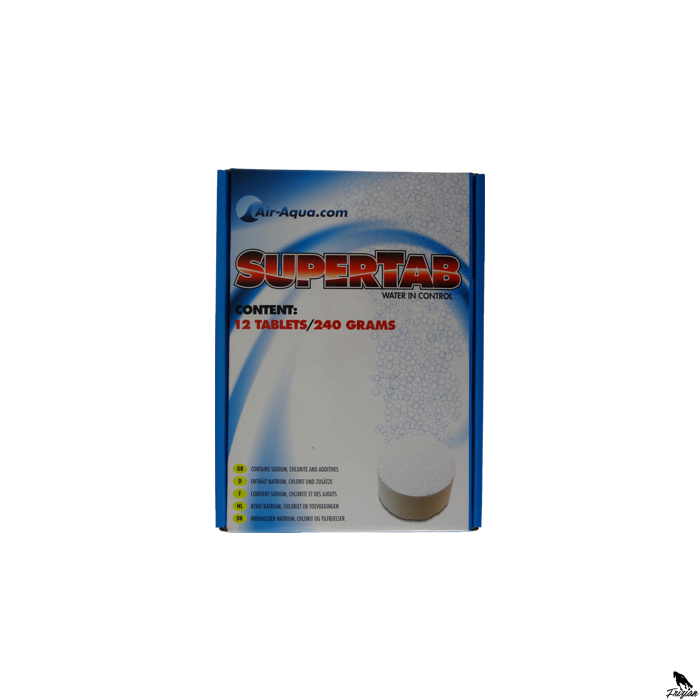 SuperTab - Chlórdioxid - 12 x 20 gr - 10%