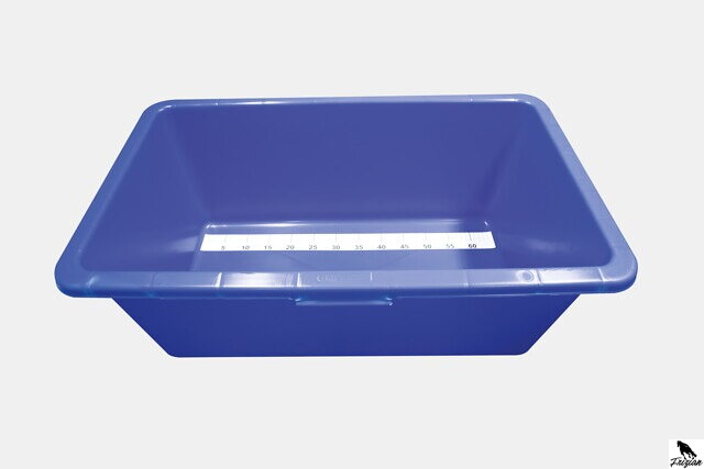 Acvariu pentru pești Koi 90 l, albastru 80 x 48 x 30 cm cu ruletă de măsurare