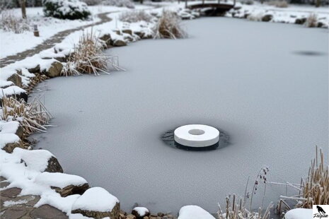 Zazimovanie záhradného jazierka